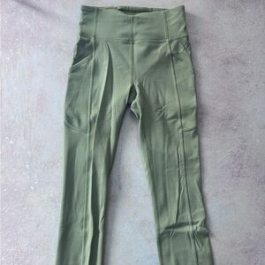 Lululemon Invigorate High-Rise Tight Leggings Pants Moss Green XS/2
